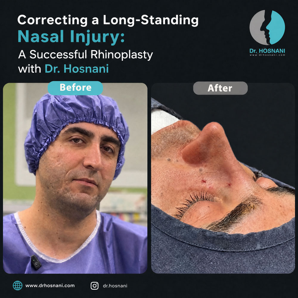 Correcting a Long-Standing Nasal Injury: A Successful Rhinoplasty with Dr. Hosnani