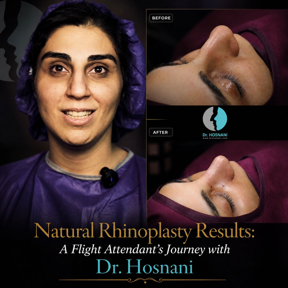 Natural Rhinoplasty Results: A Flight Attendant's Journey with Dr. Hosnani