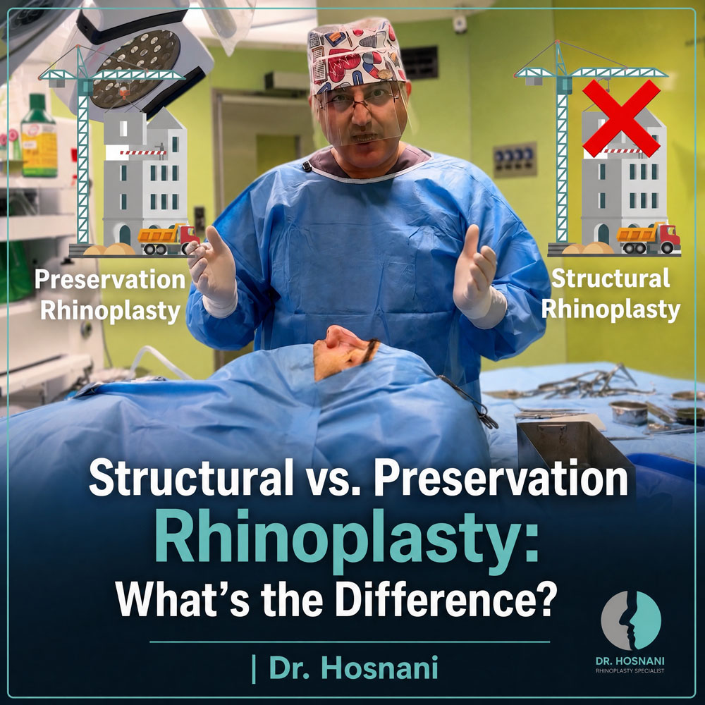 Structural vs. Preservation Rhinoplasty: What's the Difference? | Dr. Hosnani