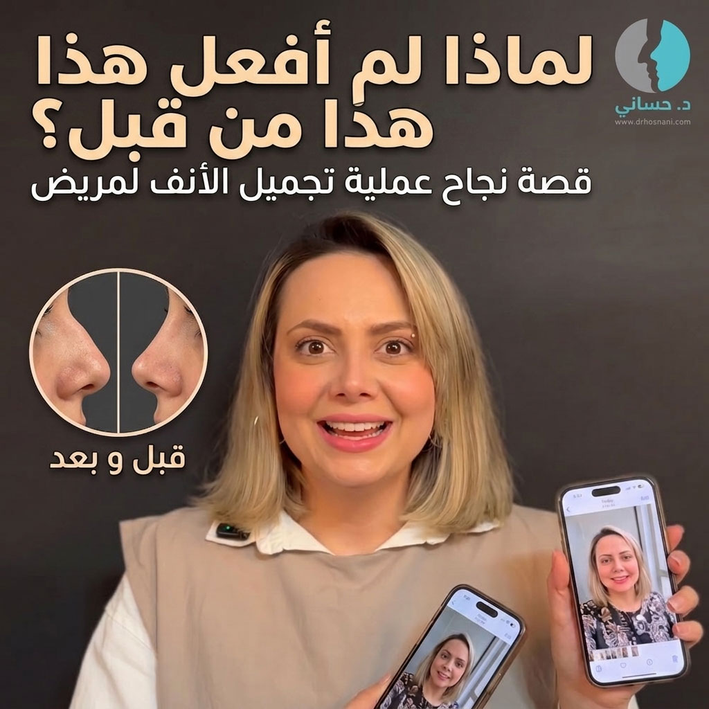 «لماذا لم أفعل هذا في وقت سابق؟» قصة نجاح مريضة في تجميل الأنف مع الدكتور حسناني – صورة الغلاف