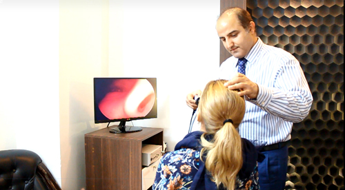 آندوسکوپ، مطب دکتر حسنانی، معاینه بینی