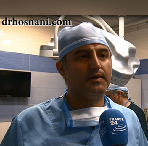 france 24 news agency interview with dr hamidreza hosnani nose surgeon